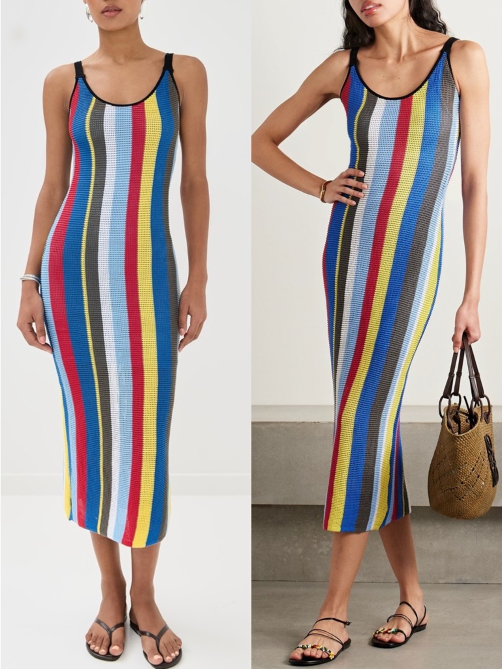 STAUD Jessica Midi Dress - NWT